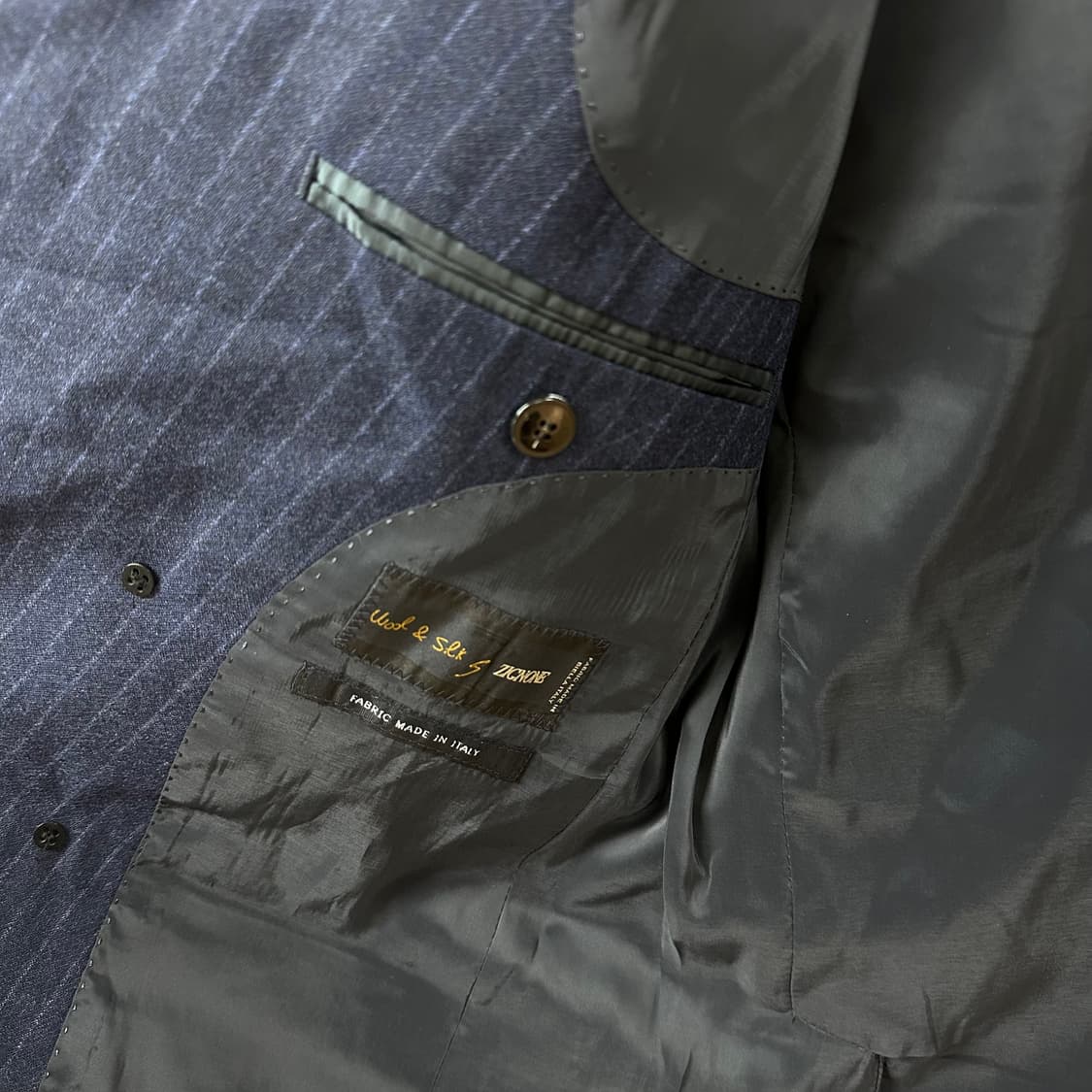 (새상품) 코모도 남성 스트라이프 더블 블레이저 자켓 90-95 J28 상품이미지10