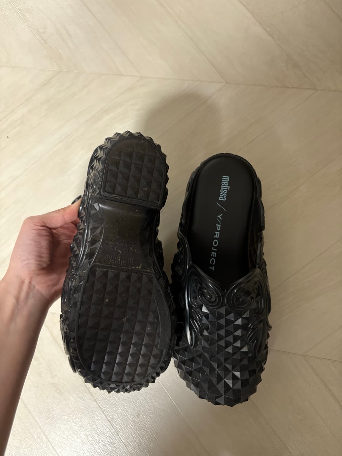 Y/Project x Mellisa 블랙 코트 클로그 37 상품이미지4