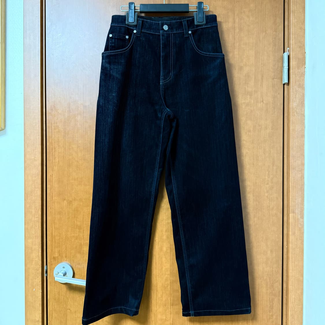 시스템옴므 벨벳 플로킹 데님 네이비 셋업 상품이미지3