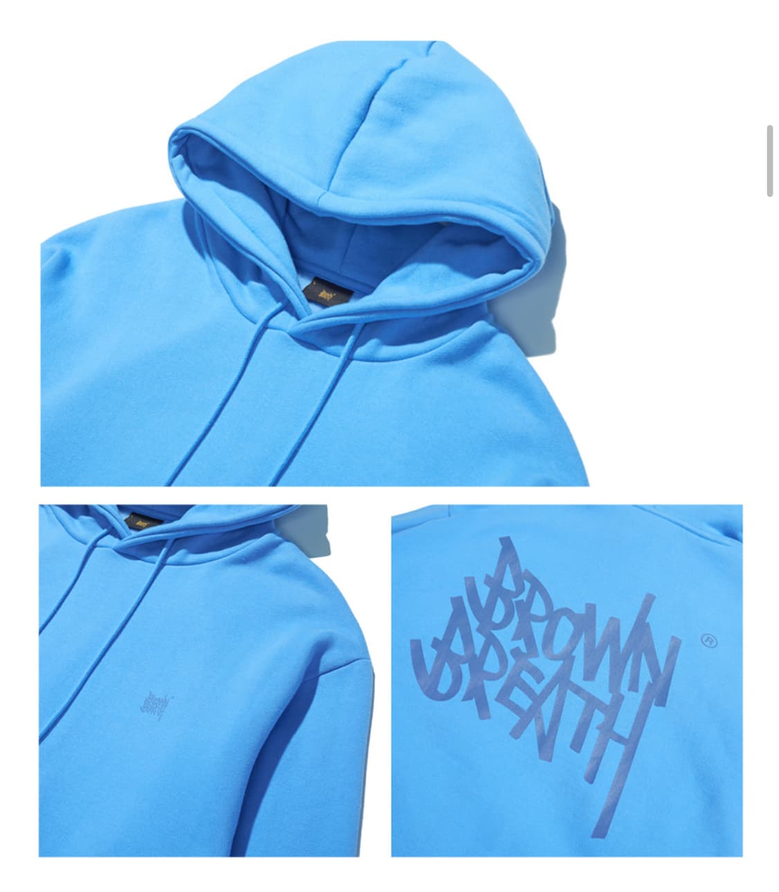 브라운브레스 후드티 스카이블루 상품이미지2