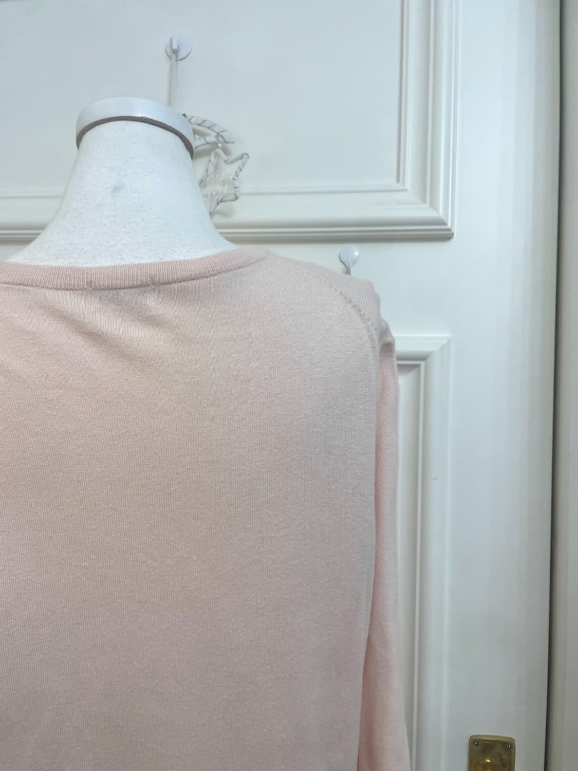 pink v-neck basic cashmere knit top 상품이미지4
