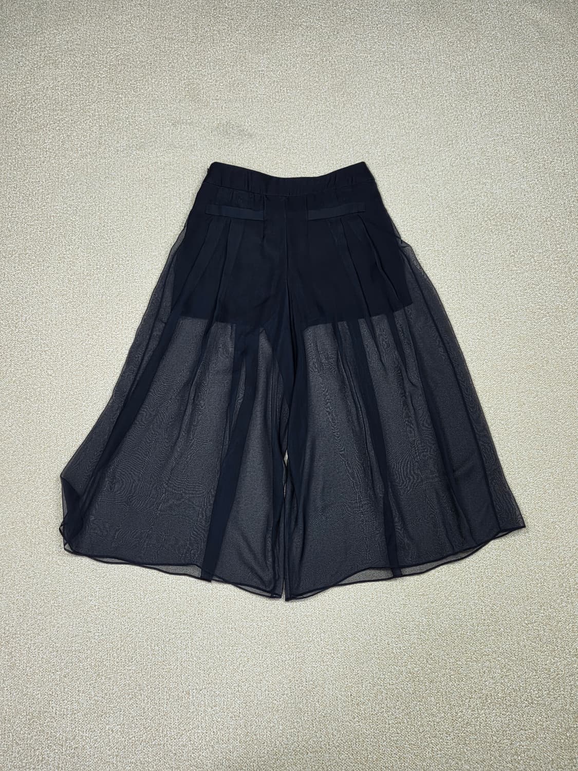 [오브제] 핀턱 시스루 레이어드 와이드 팬츠 | S00117 상품이미지7