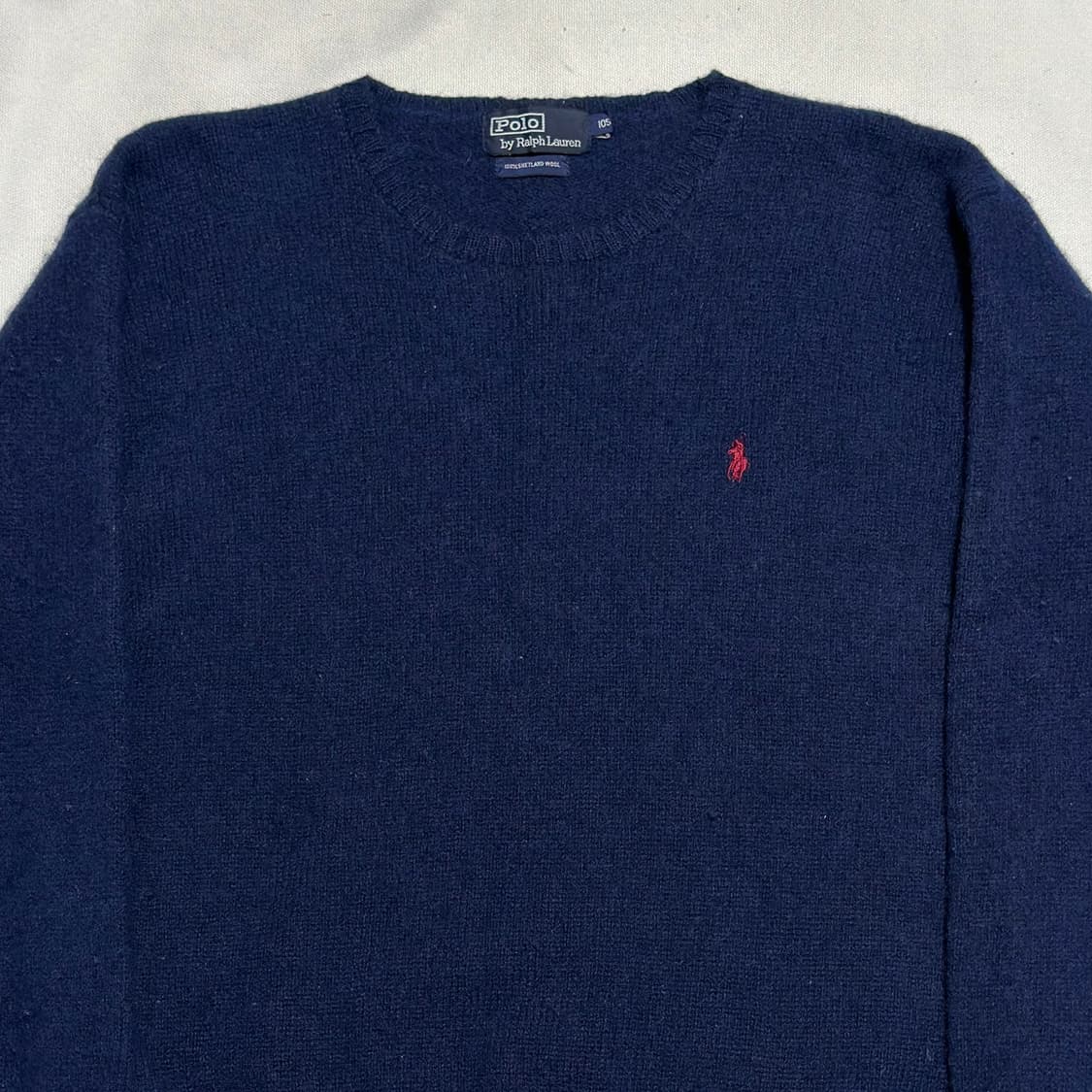 105 폴로랄프로렌 네이비 울 니트 상품이미지1