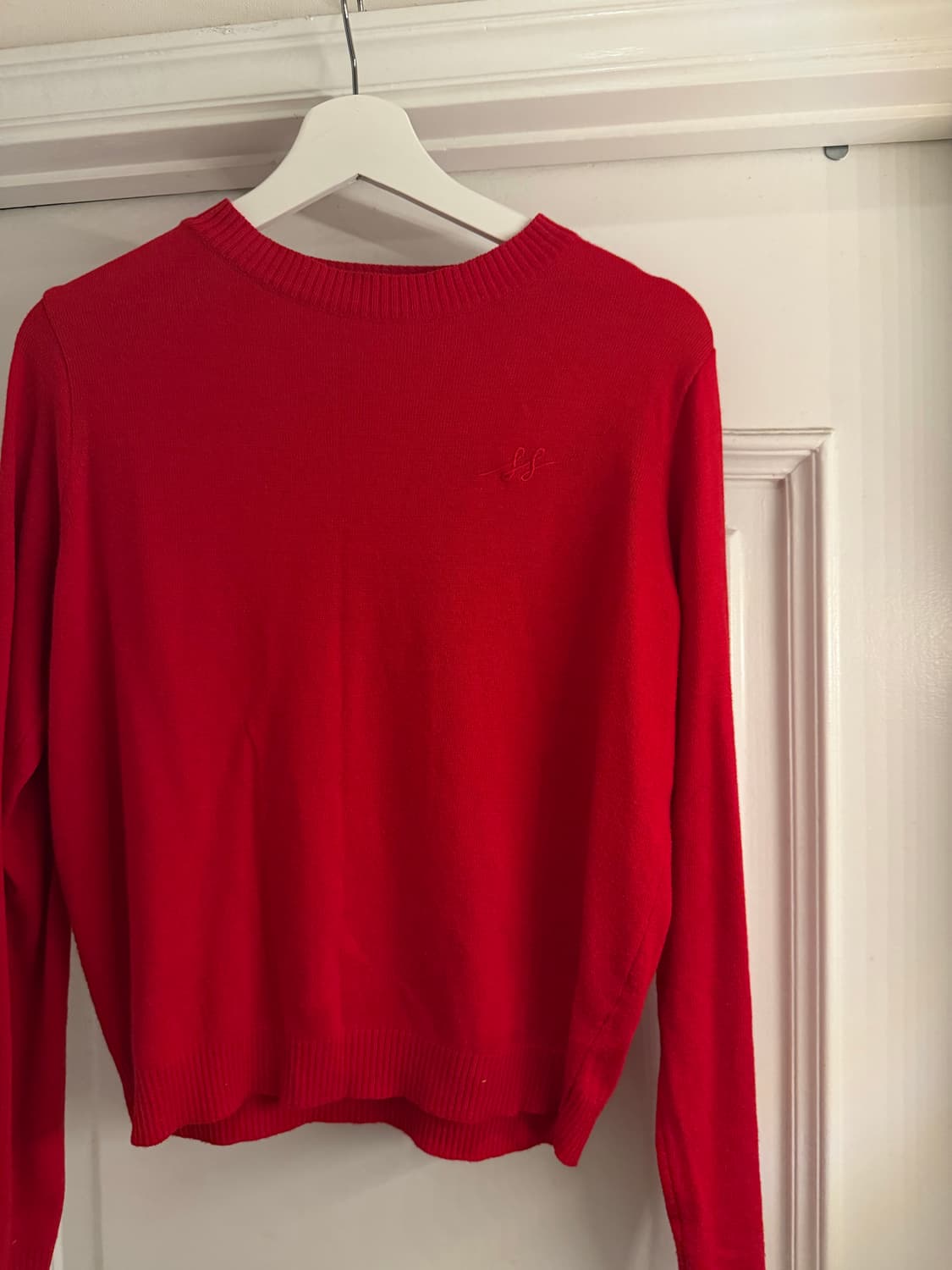 마조네 레드 니트 상품이미지2