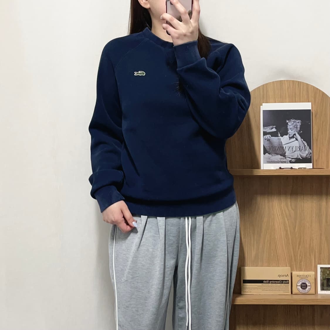 [정품] 라코스테 네이비 맨투맨 [ 34 ] 상품이미지1