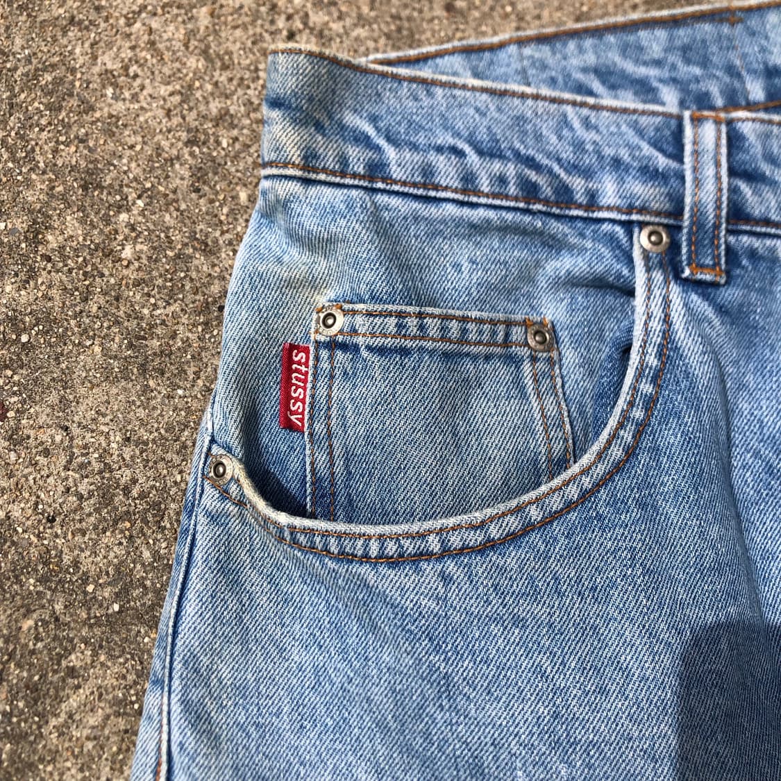 [34] 90s 스투시 레드탭 데님 팬츠 상품이미지8