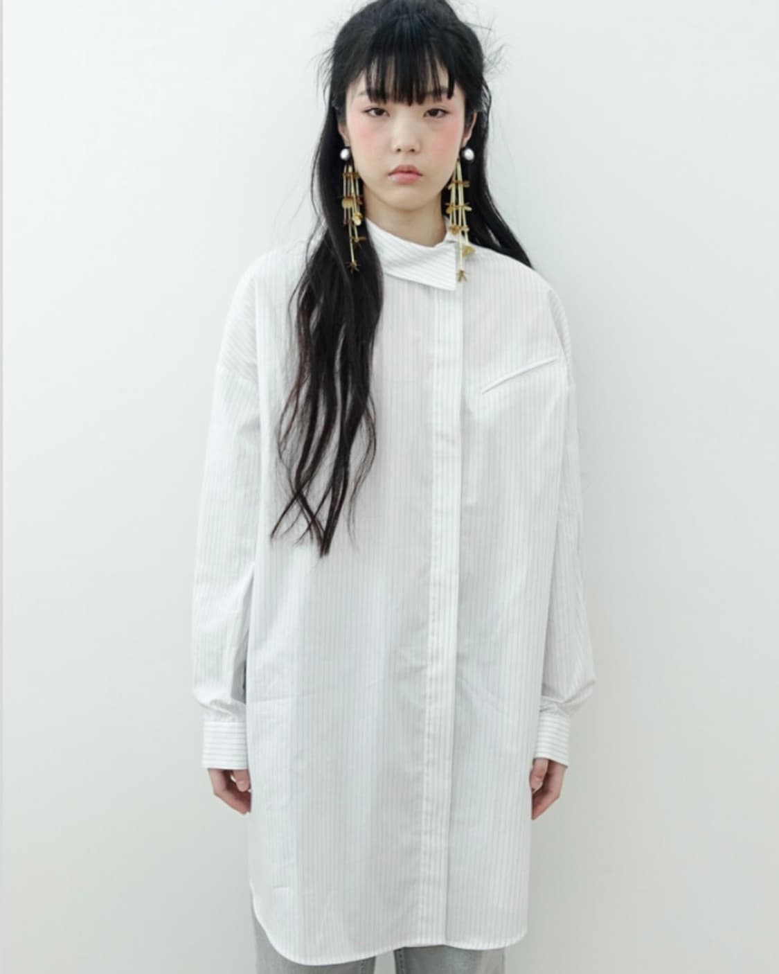 샵페어리 unbalance shirt ops 상품이미지1