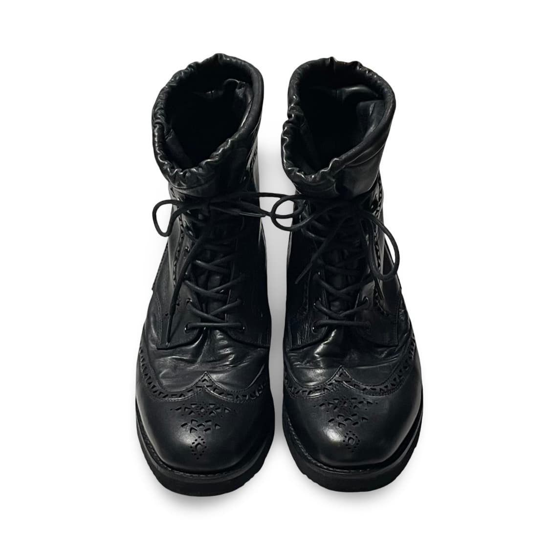 프라다 브로그 레더 하이탑 부츠 상품이미지2