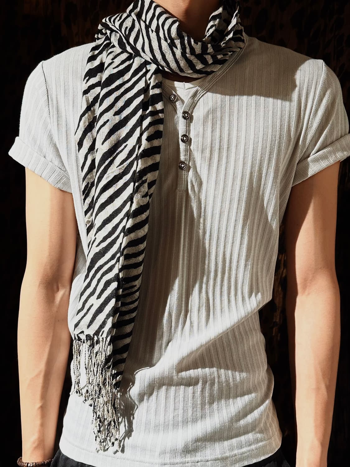 vintage short-sleeve & scarf 상품이미지1