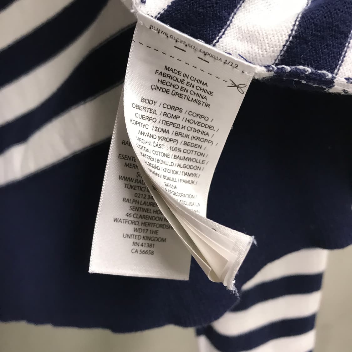 폴로 랄프로렌 QR 스트라이프 가디건 L(W) 상품이미지6