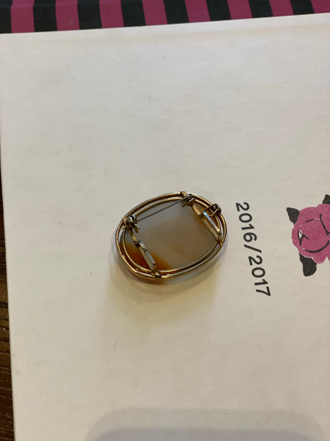 천연 마노석 빈티지 팬던트 겸 브로치 상품이미지5