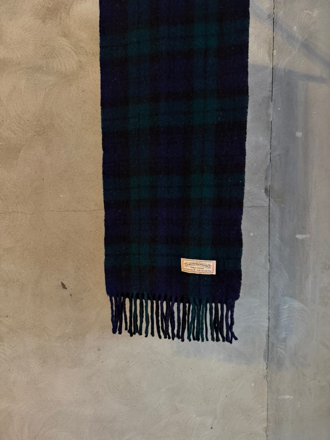 제임스 프링글 위버 블랙와치패턴 머플러 상품이미지1