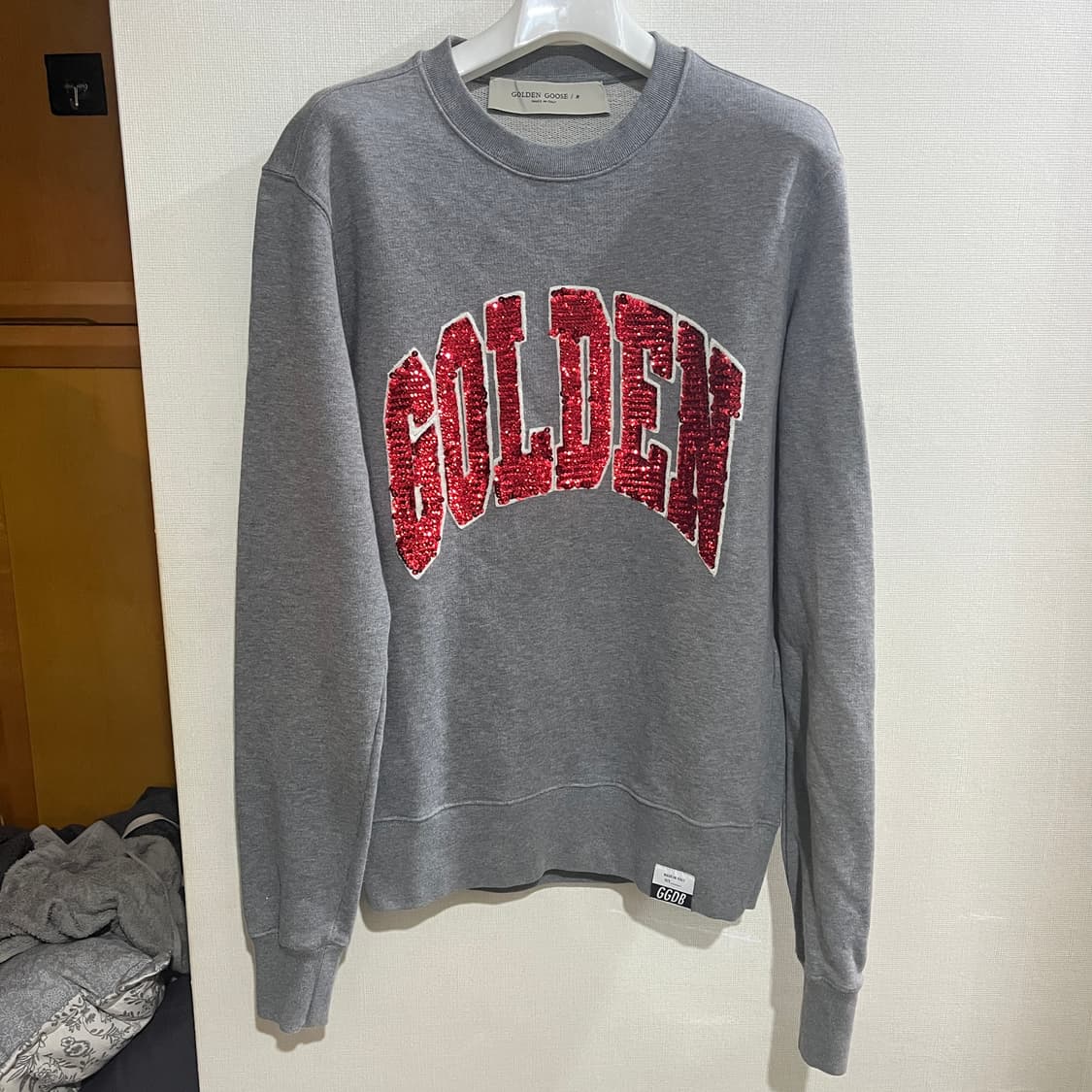 (남녀공용 XS) 골든구스 스팽글 맨투맨 스웻셔츠 그레이 상품이미지1