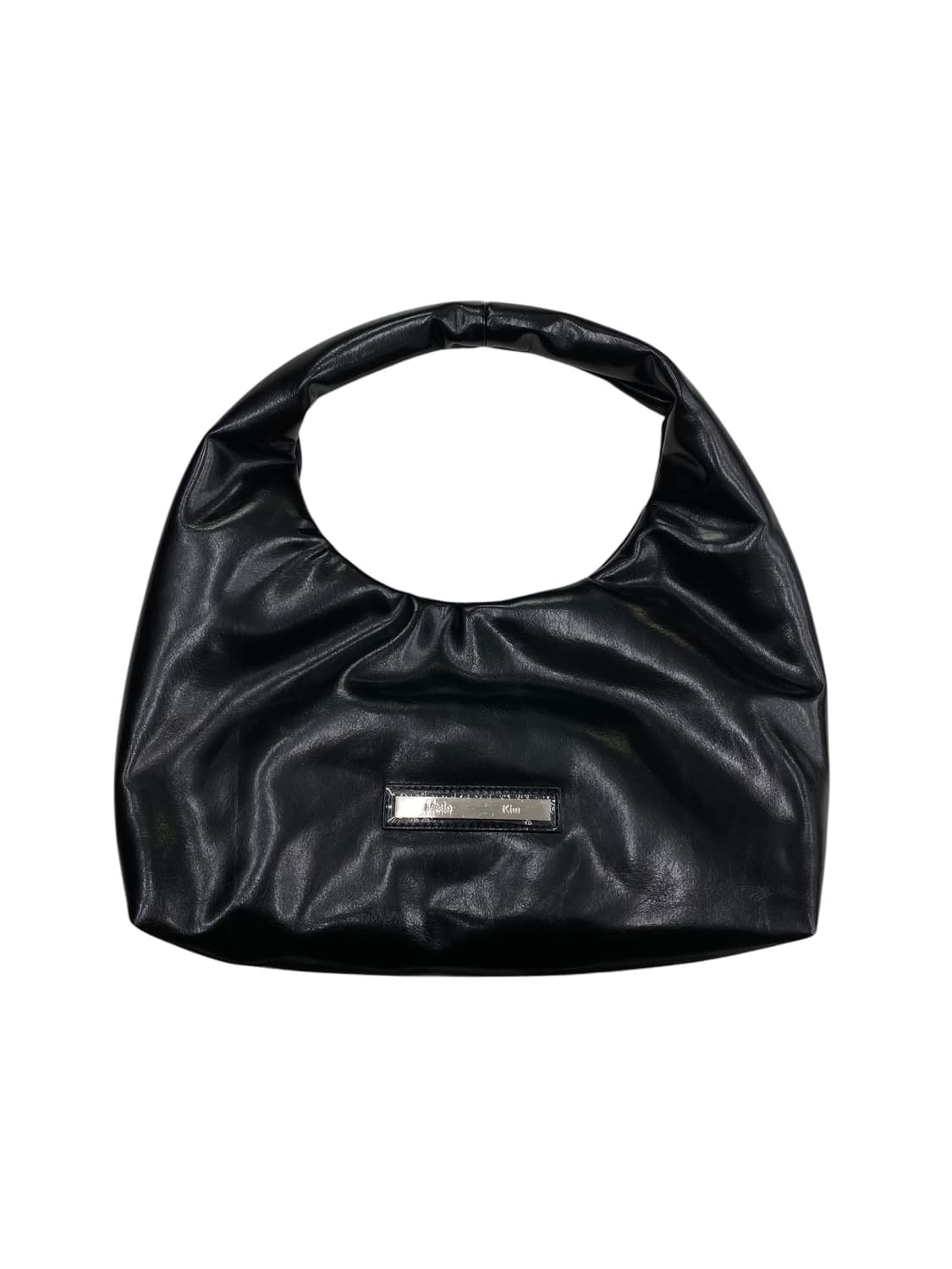 마뗑킴 블랙 레더 호보백 상품이미지2