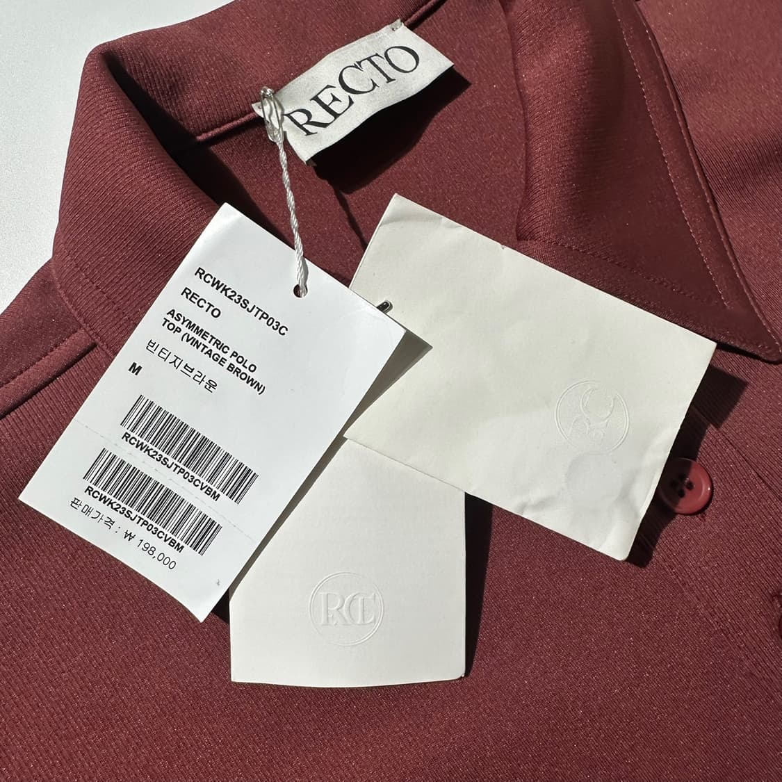 (새상품) 렉토 애시메트릭 폴로 반팔 셔츠 상품이미지7