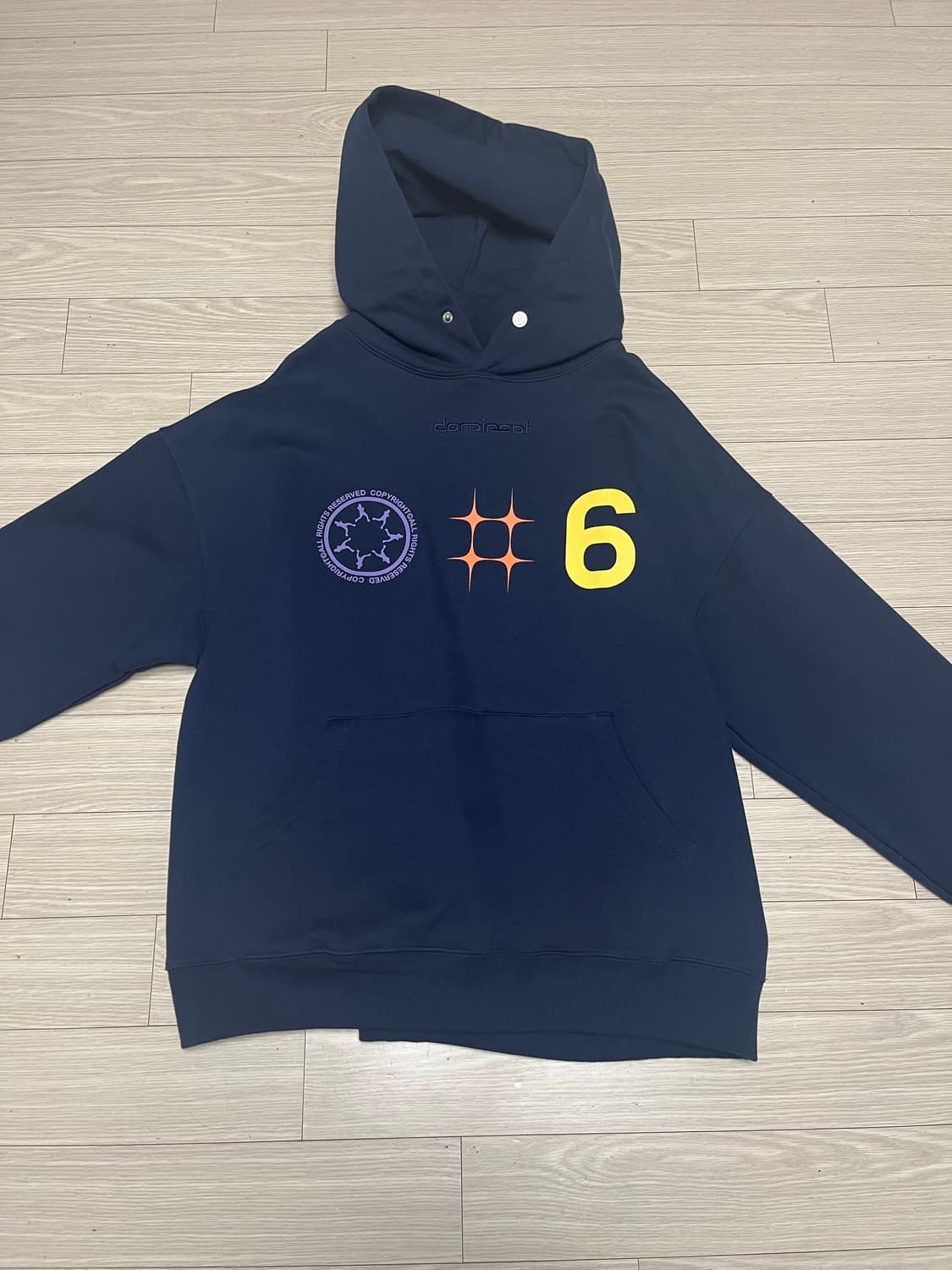 도미넌트 route 66 hoodie navy 후드티 상품이미지1