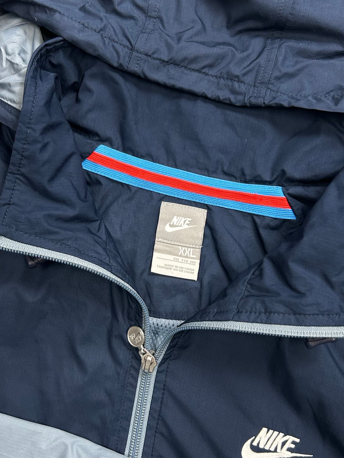 나이키 스카이블루 배색 바람막이 2XL 상품이미지5