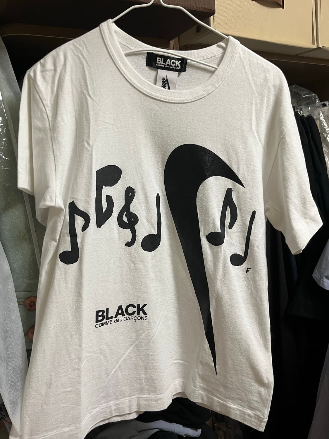 commedesgarcons black nike t-shirts 상품이미지1