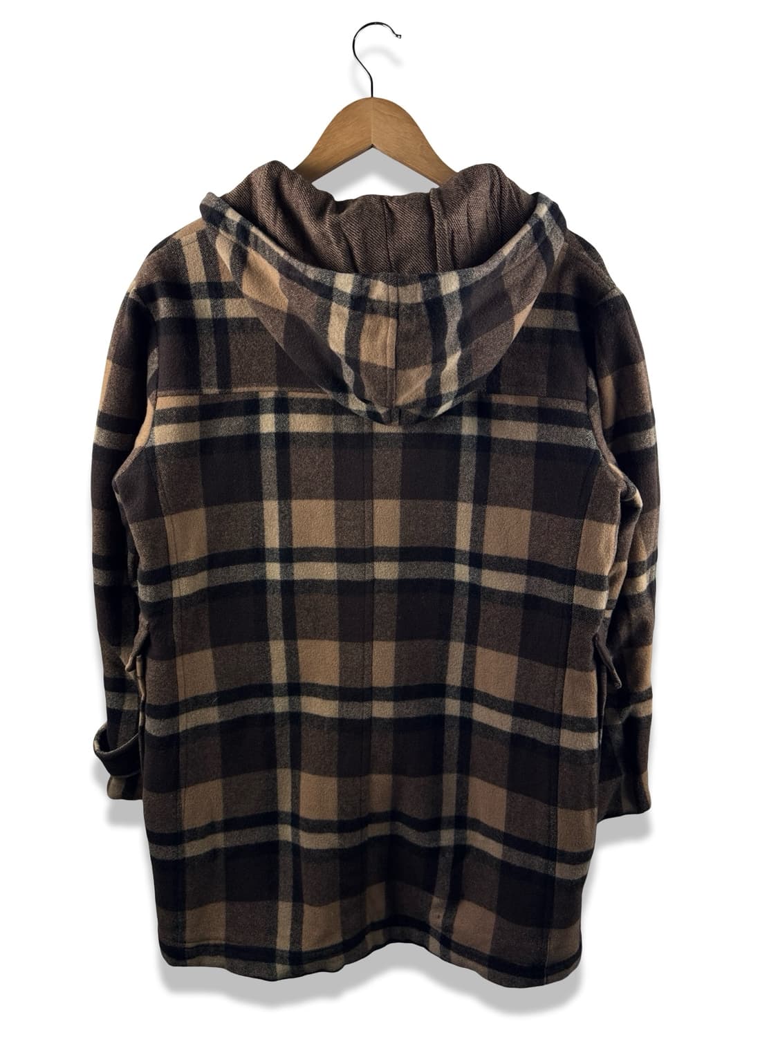 JPN 브라운 체크 떡볶이 코트 MADE IN JAPAN1937 상품이미지2