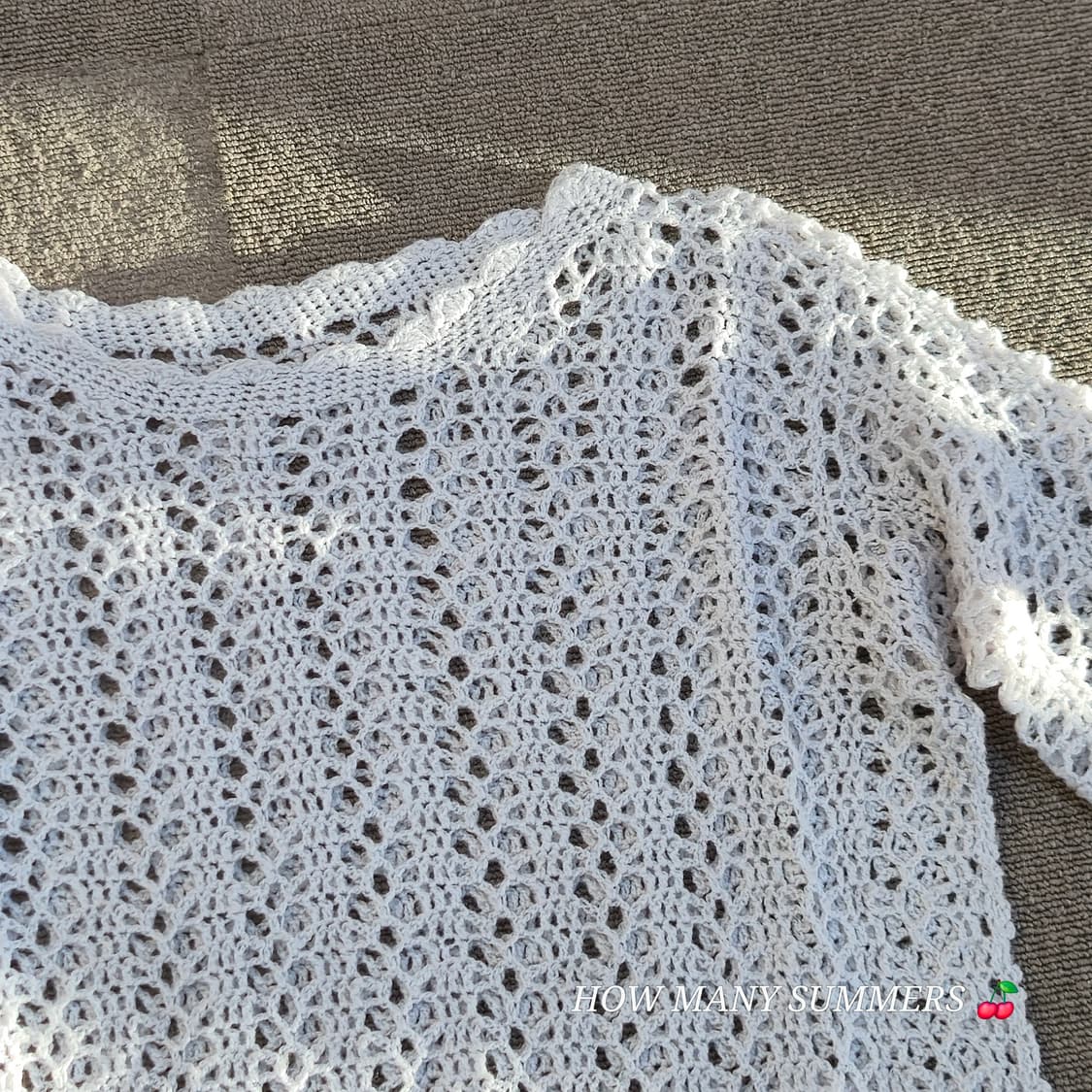 화이트 여름 반팔 니트 상품이미지6