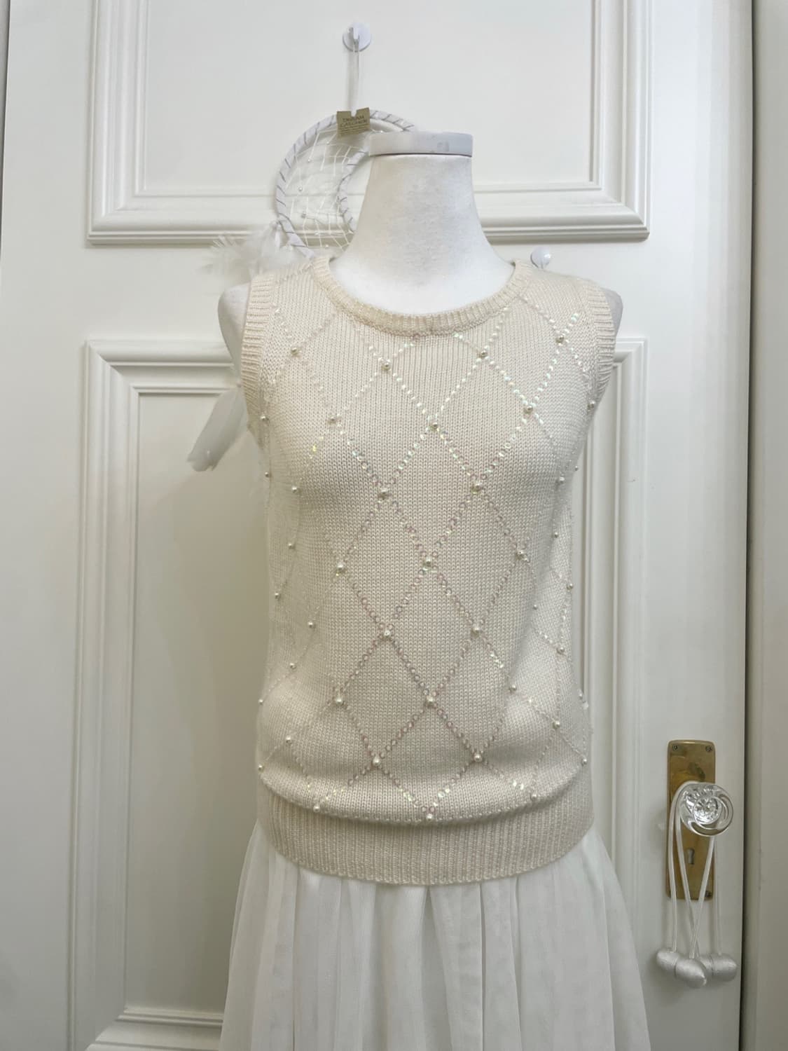 KUMIKYOKU ivory lace bolero cardigan&ivo 상품이미지10
