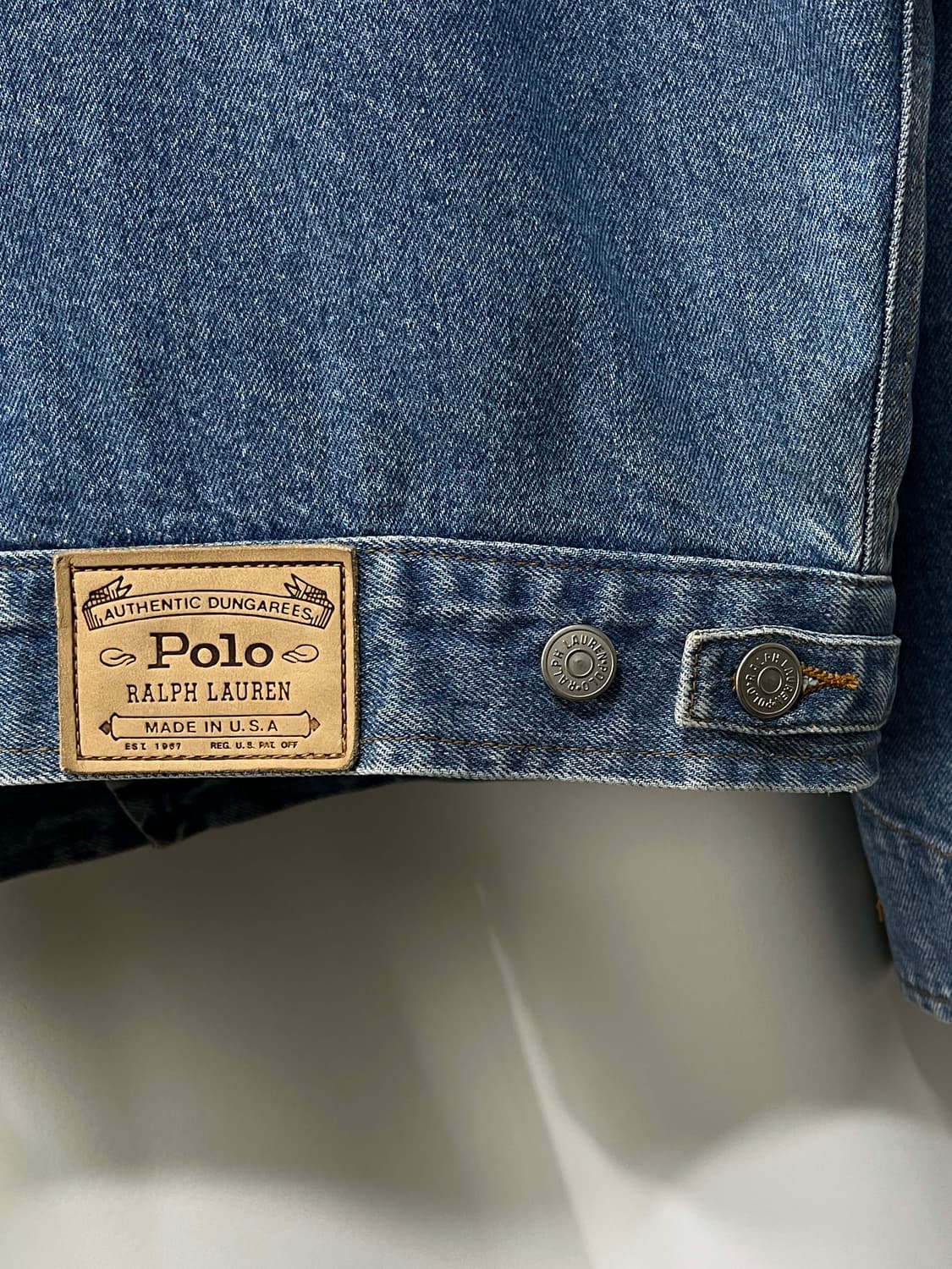 90's 폴로 랄프로렌 usa 덩가리 데님 트러커자켓 상품이미지7