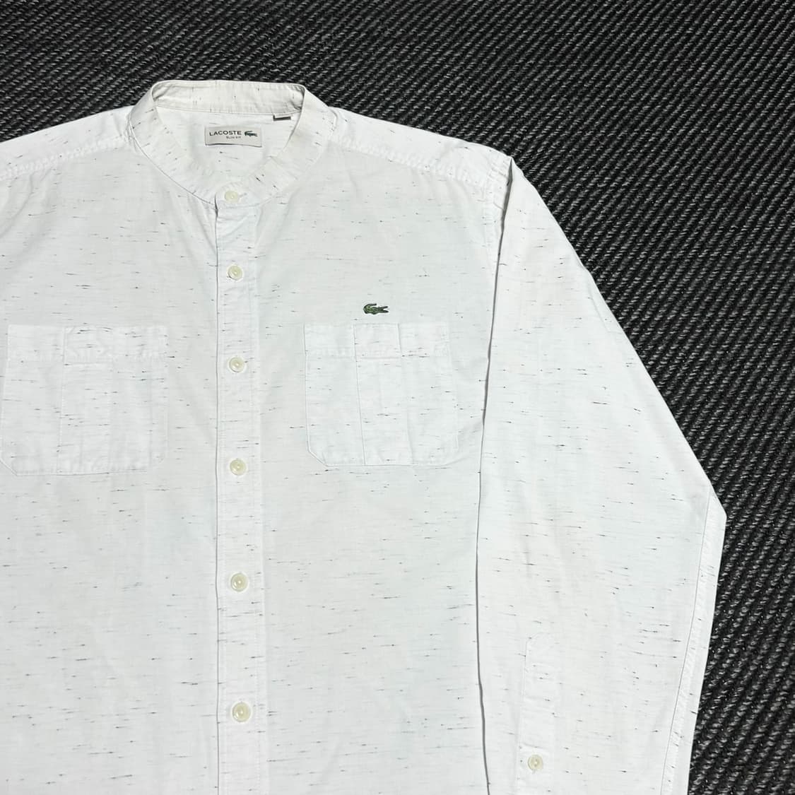 [L] Lacoste 라코스테 스탠드 라운드 카라 코튼 셔츠 상품이미지2