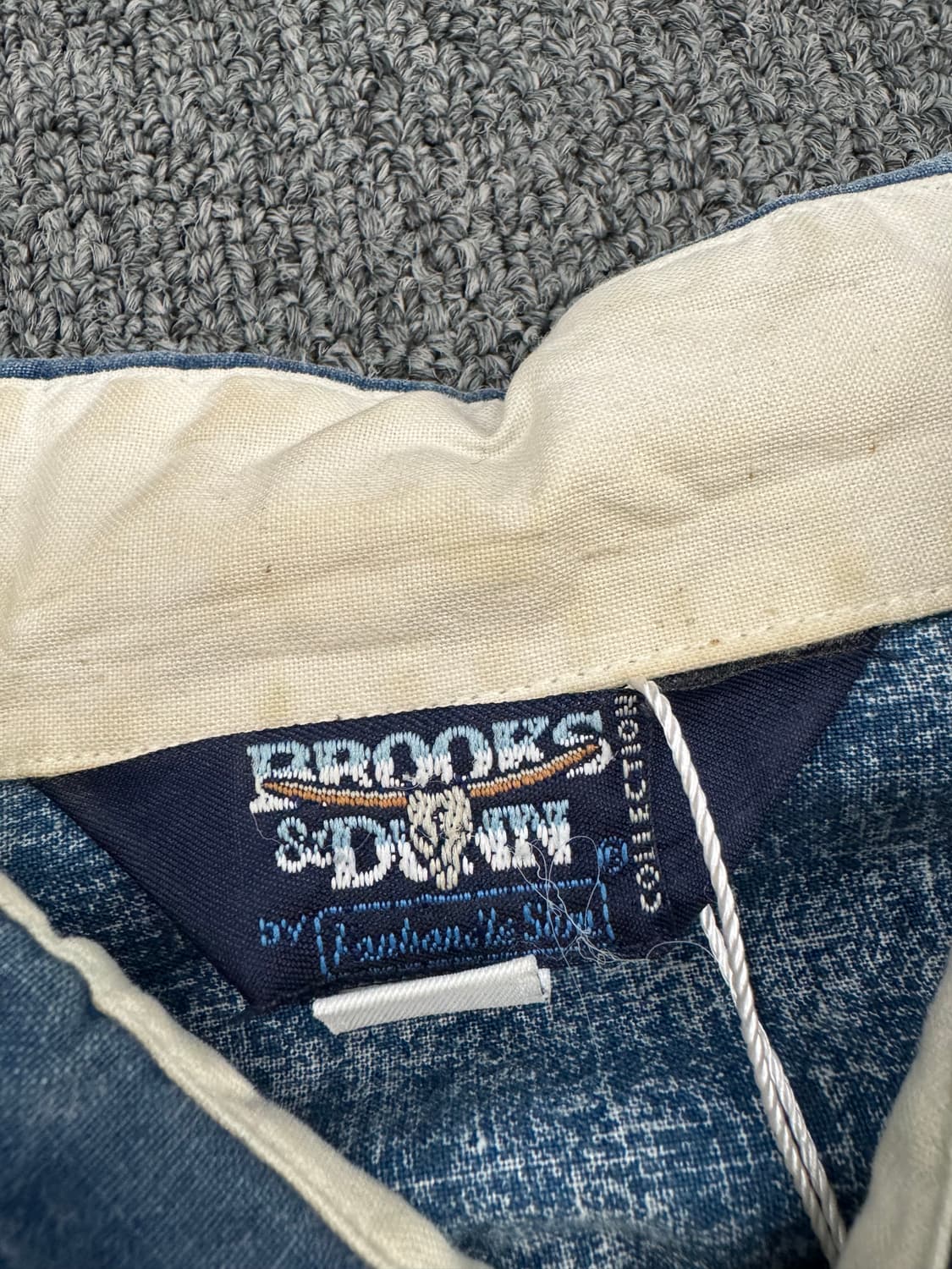 OS)BROIKS&DOWN 빈티지 나바호 패턴 투톤 셔츠 상품이미지4