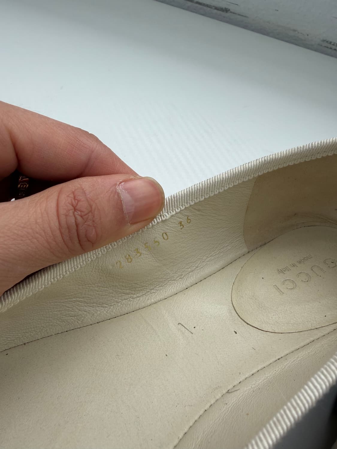 정품) 구찌 GG 캔버스 발레리나 플랫슈즈 36 상품이미지8