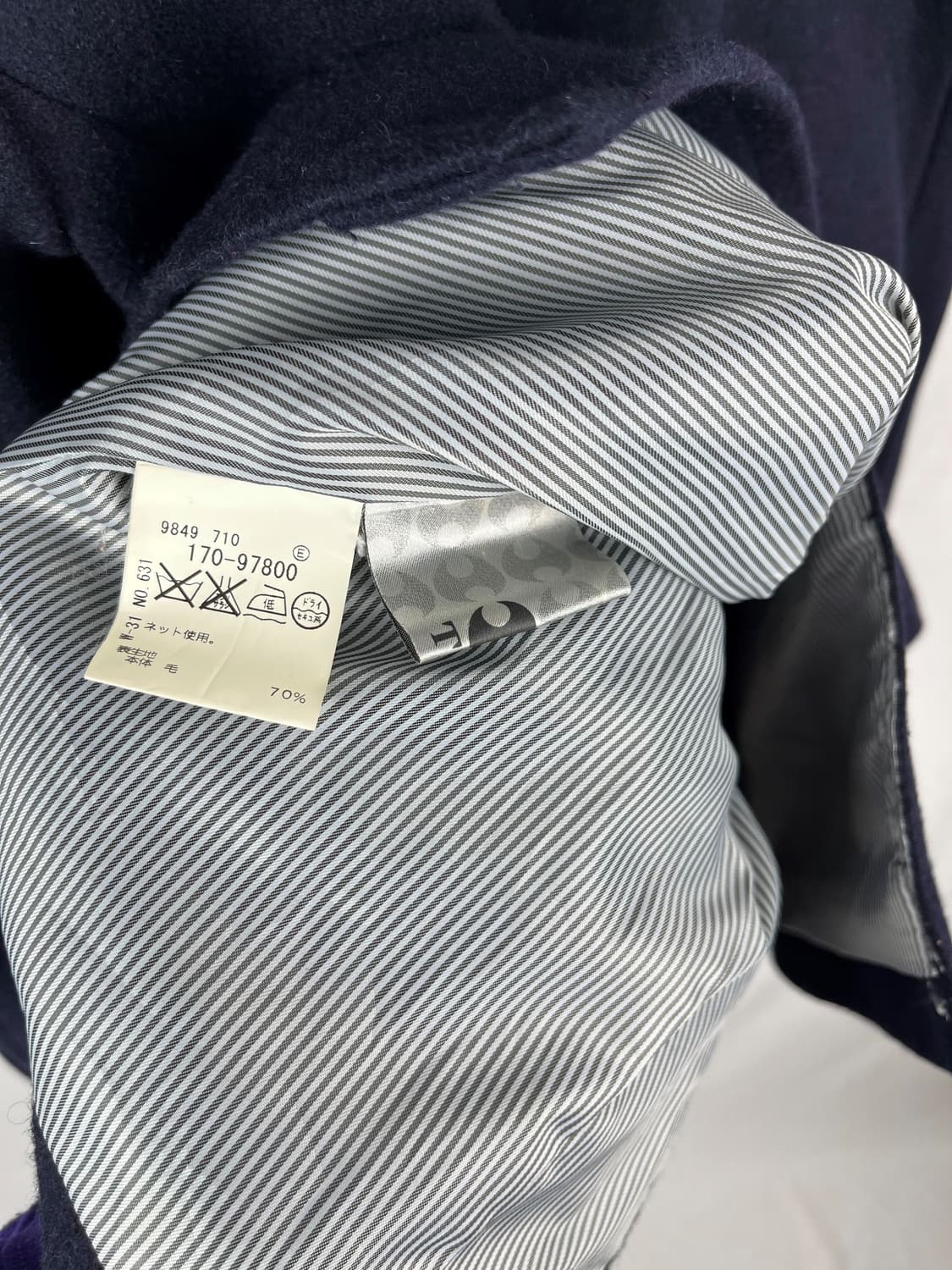 Takeo Kikuchi 울 네이비 자켓 상품이미지5