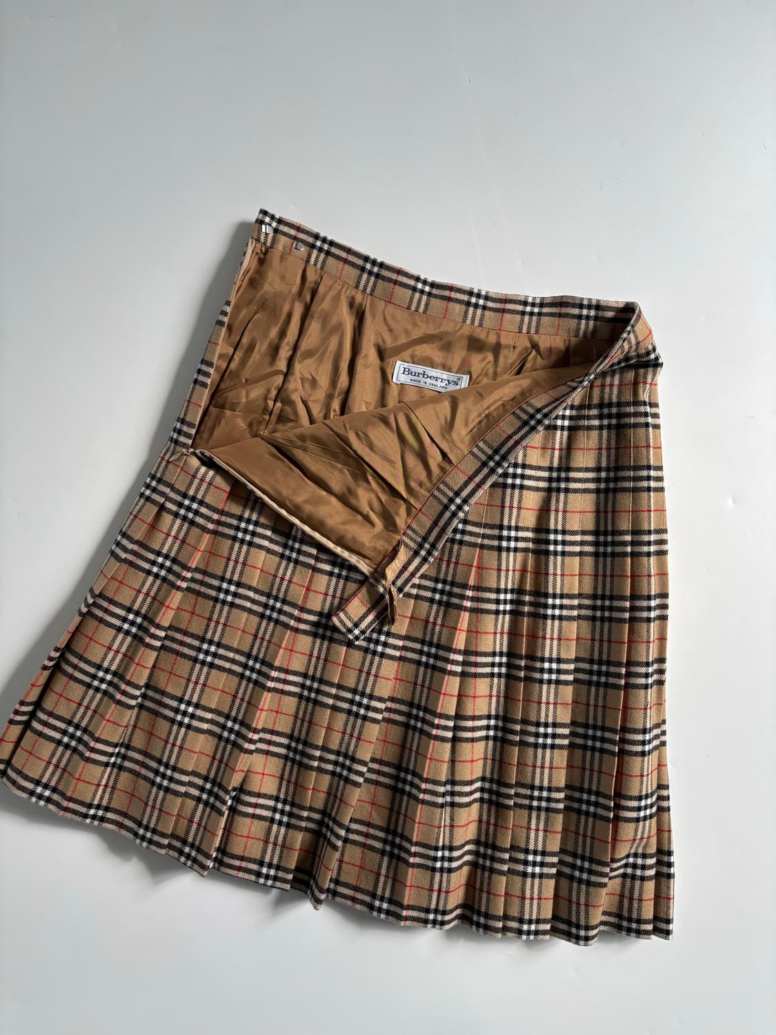 Burberry 버버리 베이지 노바체크 플리츠 스커트  상품이미지3
