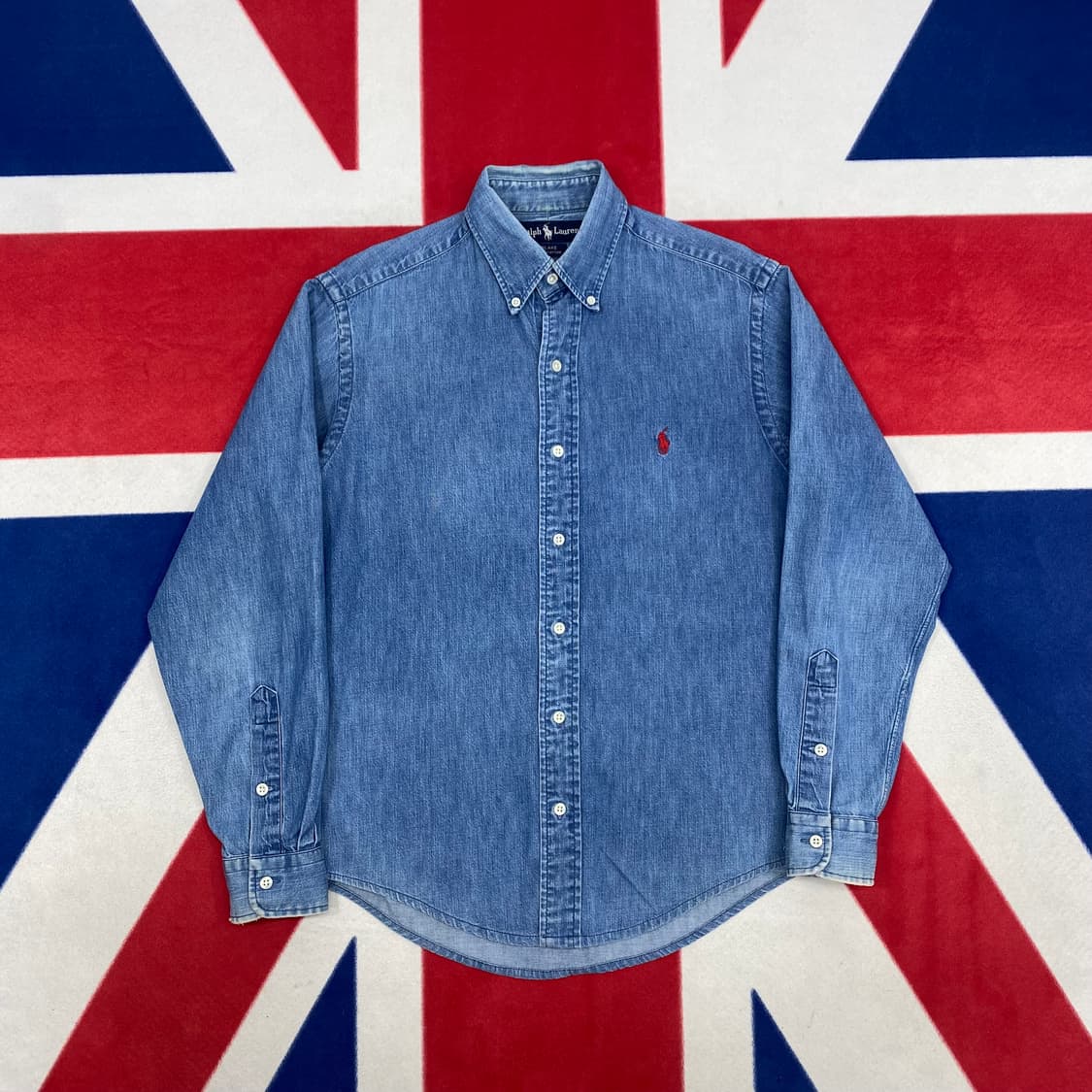 폴로 데님셔츠 85 실측 M 상품이미지1