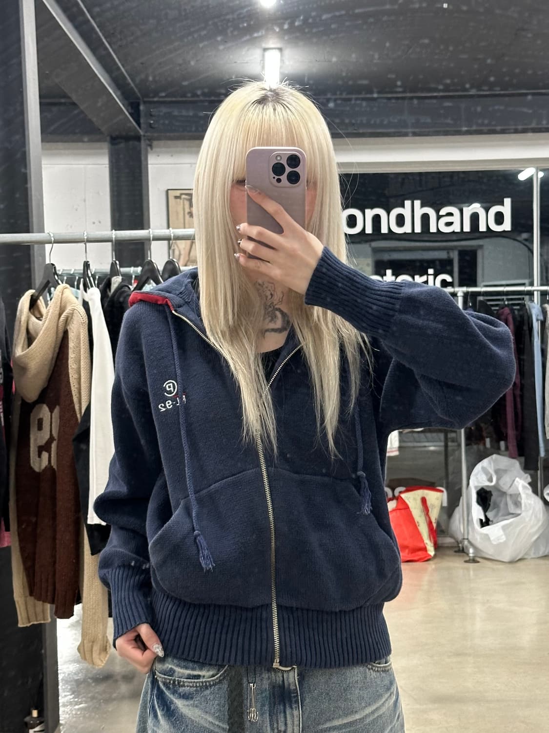 Polo 폴로 랄프로렌 90’s  RL-92 코튼 니트 후드집업 상품이미지2