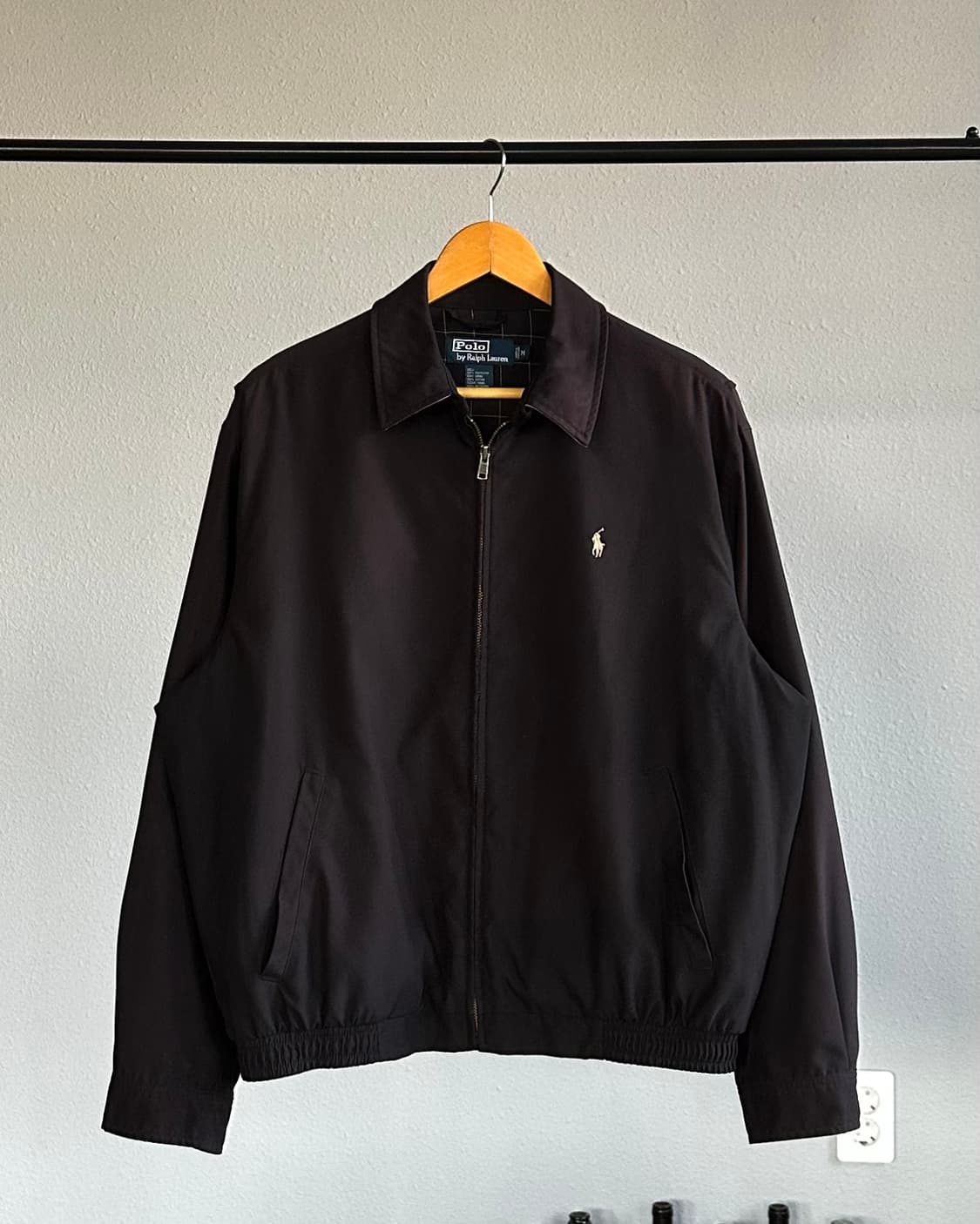 [M-L]폴로 랄프로렌 체크 라이닝 바이스윙 블루종 자켓 상품이미지1