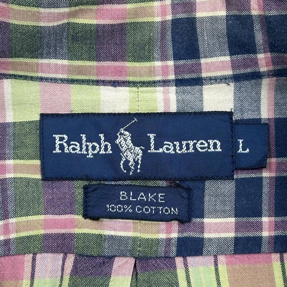 폴로 랄프로렌 클래식 블레이크 코튼 플란넬 체크셔츠 L 상품이미지5