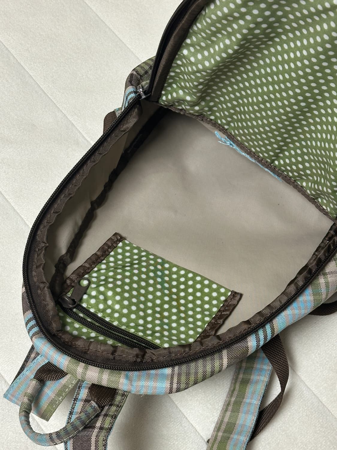 Dakine 체크&도트 백팩 블루그린1 상품이미지6