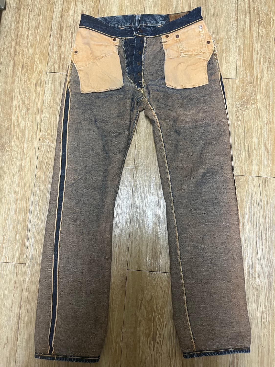 Warehouse blue & grey 웨어하우스 블루앤그레이 데님 팬츠 상품이미지6