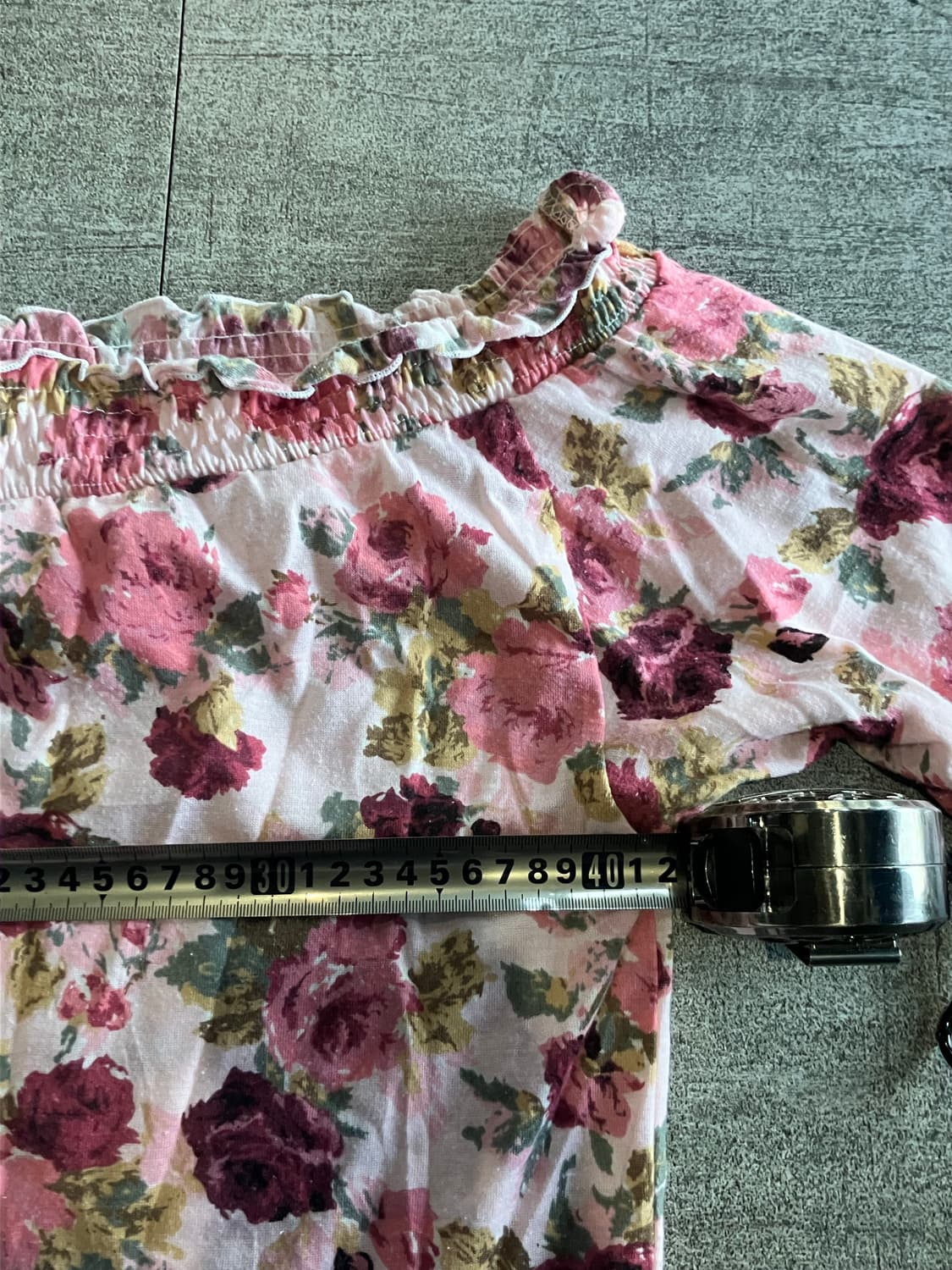 일본빈티지 Withgae 하구미모리걸 프린세스 플라워 오프숄더티셔츠 상품이미지2