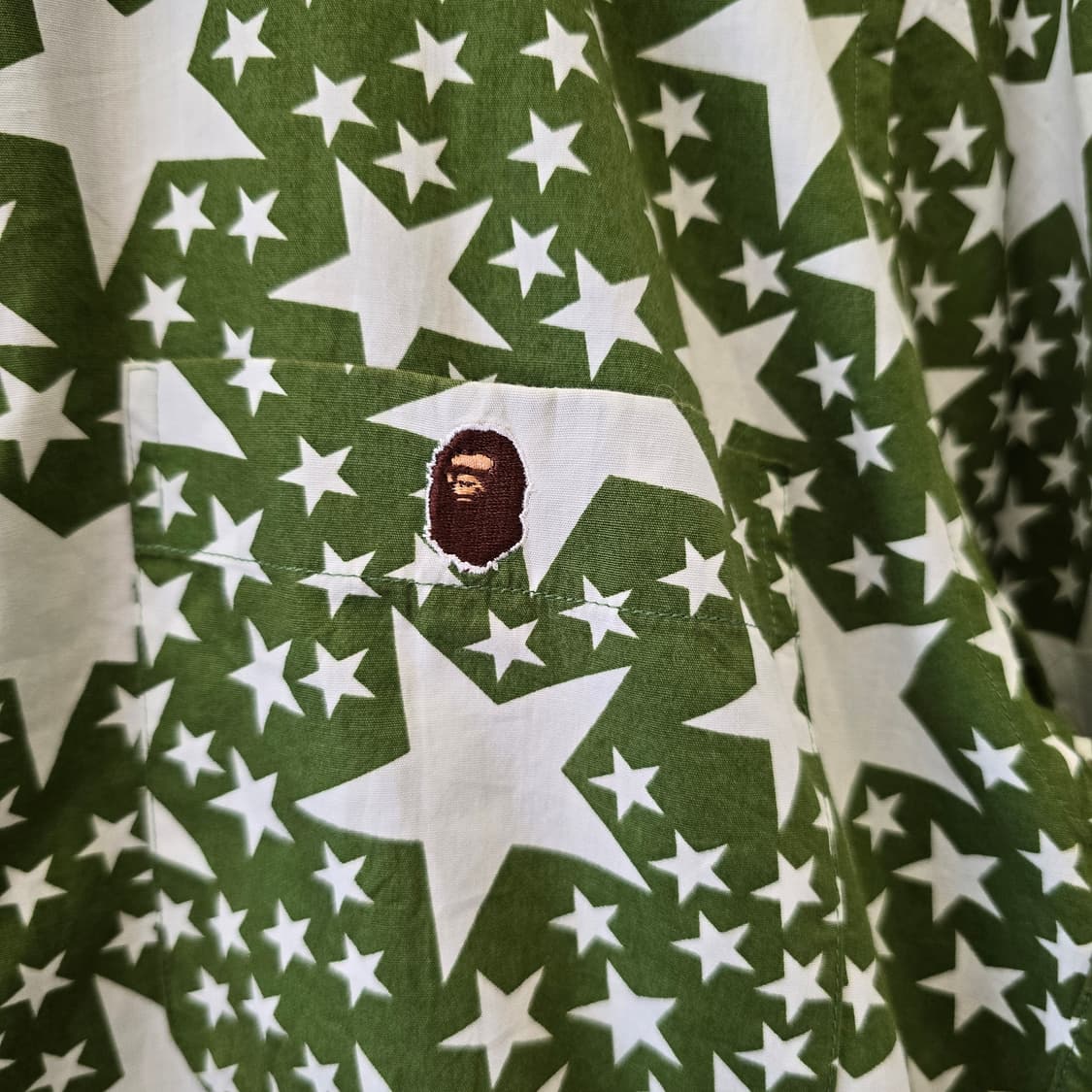 A BATHING APE 베이프 스타 프린팅 패턴 셔츠 상품이미지3