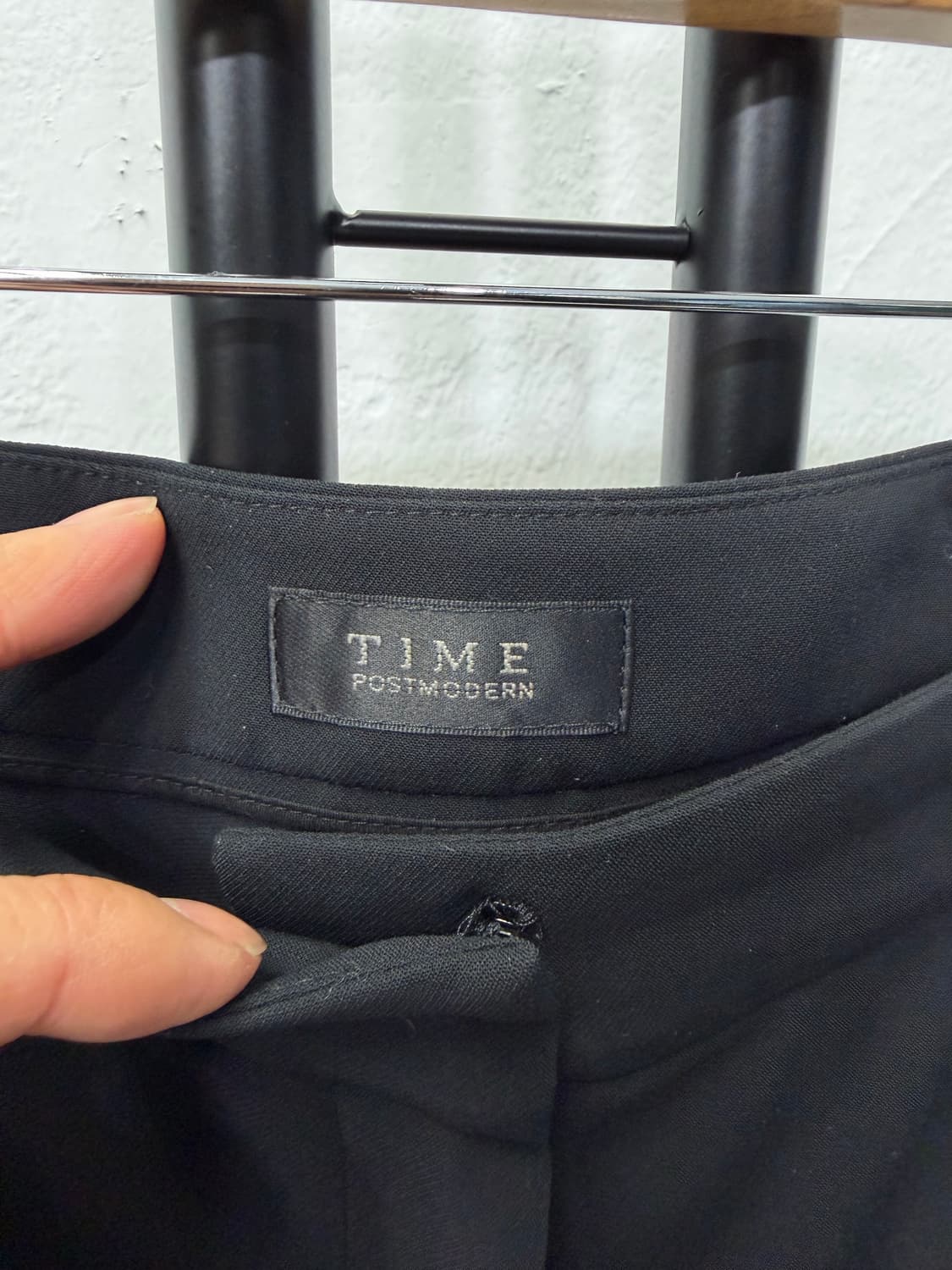 정품) TIME 타임 한섬 밑단절개 슬랙스 팬츠 67(28) 상품이미지6