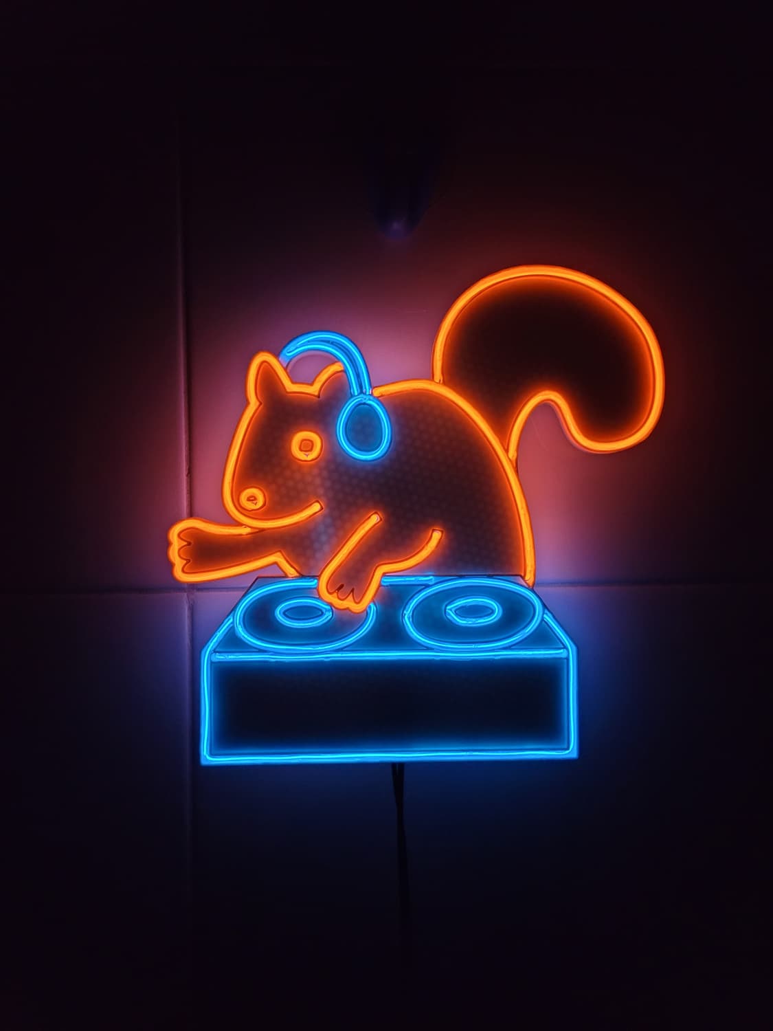 네온사인 다람쥐 dj 램프 상품이미지2