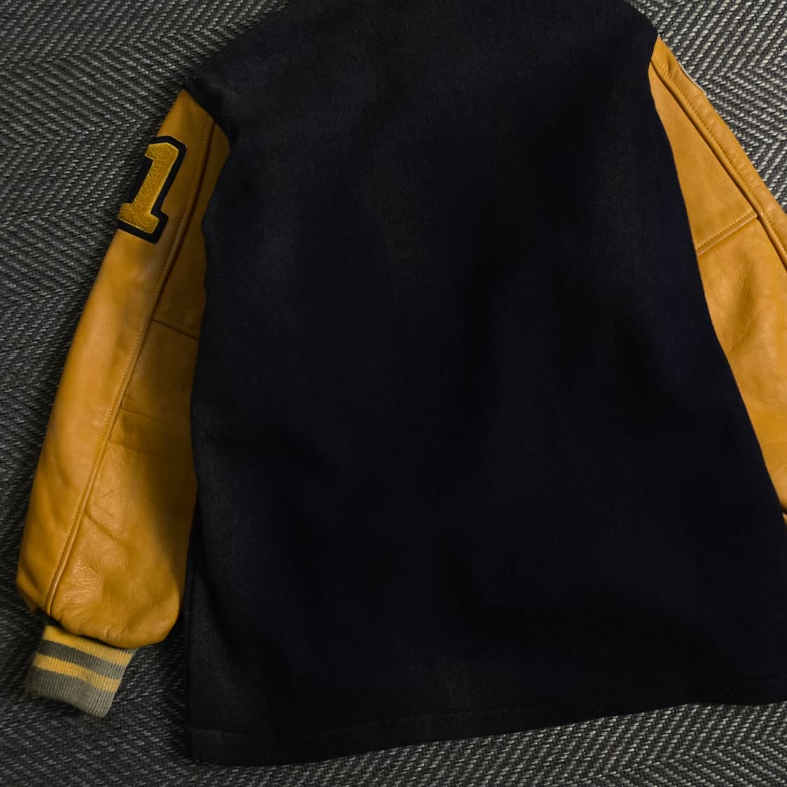 USA 빈티지 박시핏 레더 모직 바시티 자켓y 3749 상품이미지7