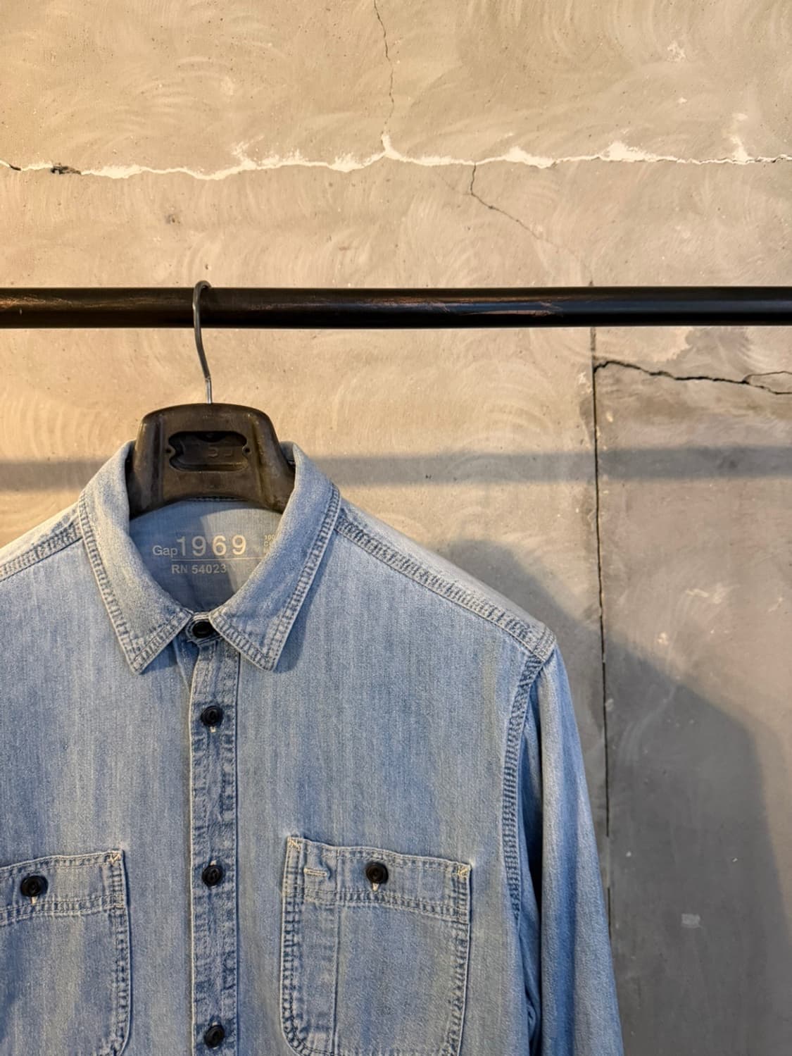갭 1969 데님 셔츠 슬림100 상품이미지4