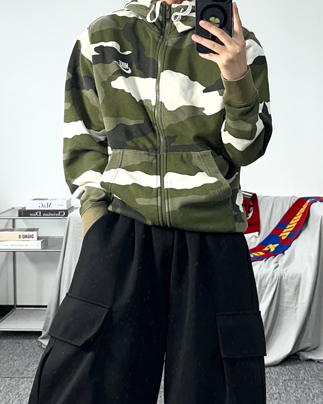 나이키 카모 후드집업 L 상품이미지3