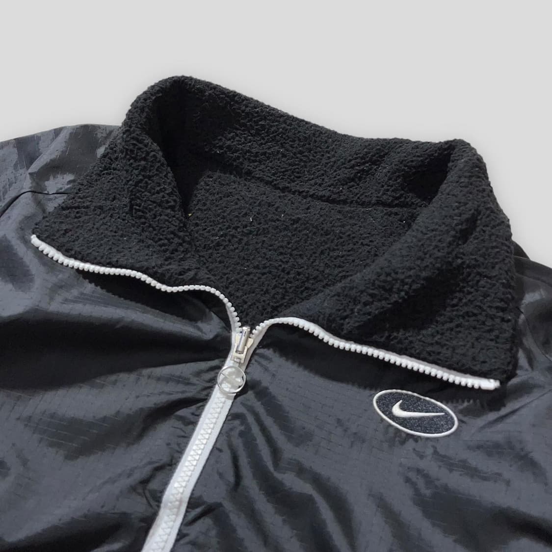 나이키 신형 블랙 빅 스우시 리버서블 후리스바람막이 상품이미지5