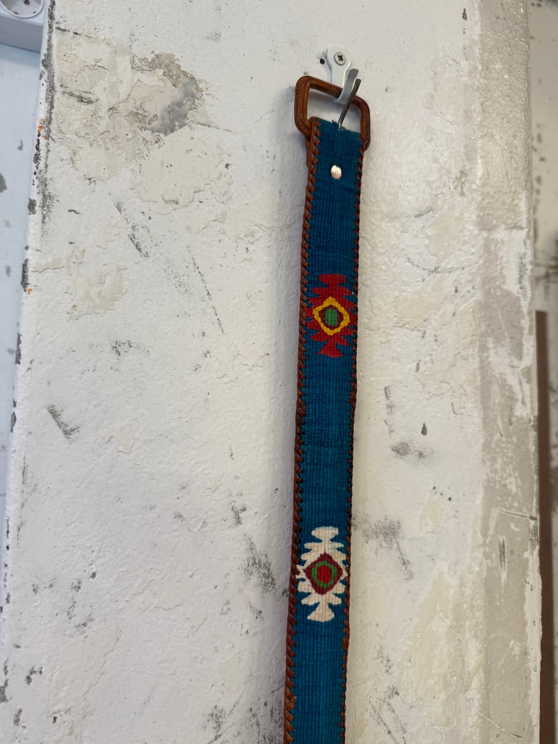 나바호 벨트 가죽과 자수 더블알엘 웨스턴 네이티브 아메리칸 상품이미지5