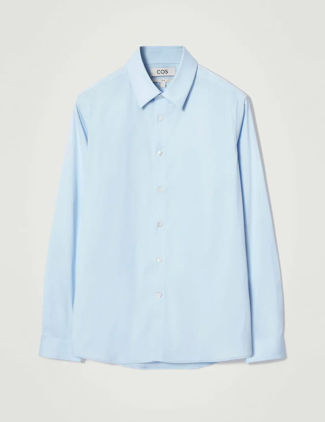 새상품급처)코스 슬림핏 포플린 셔츠 스카이 블루 상품이미지1