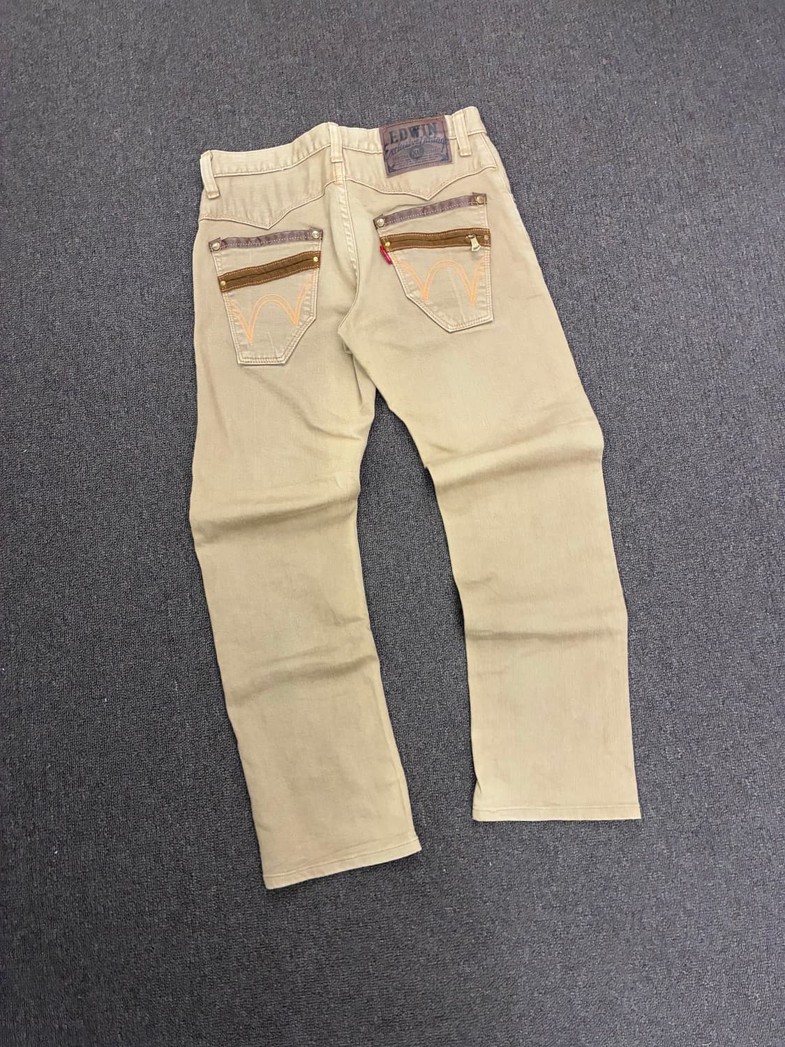 30)에드윈 빈티지 라인 레더 디테일 웨스턴 데님팬츠 상품이미지7