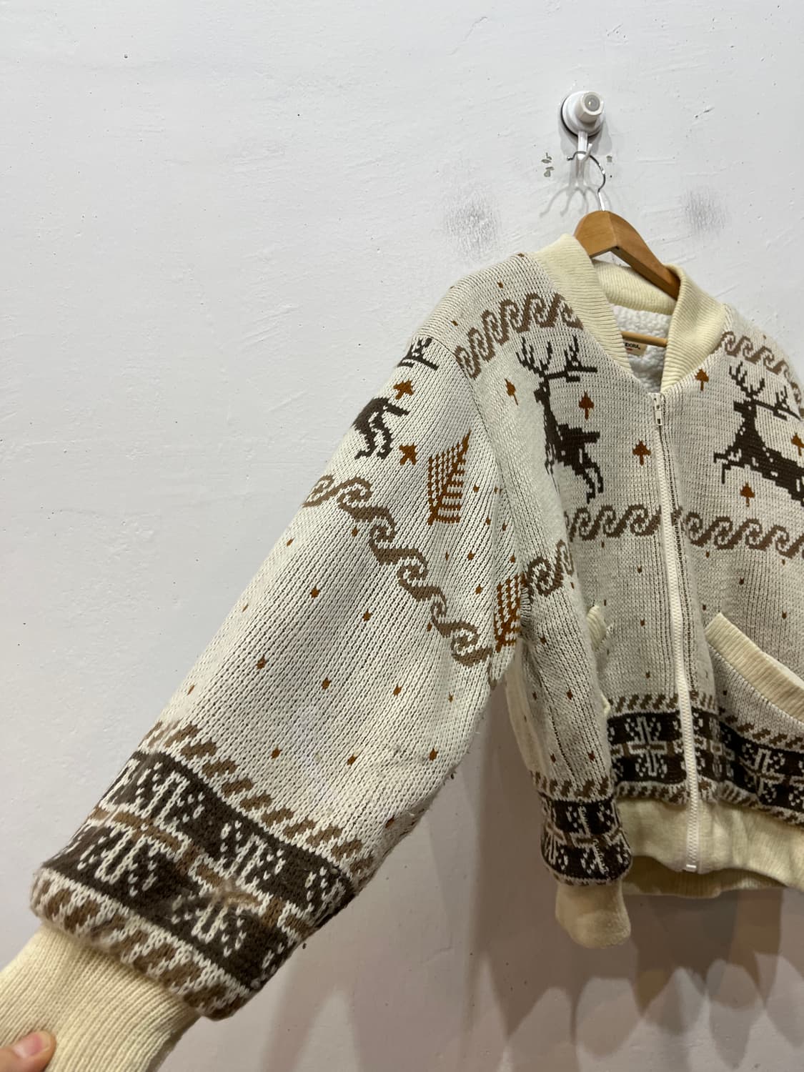 PENDORA 노르딕 벌키 니트집업 자켓 상품이미지3