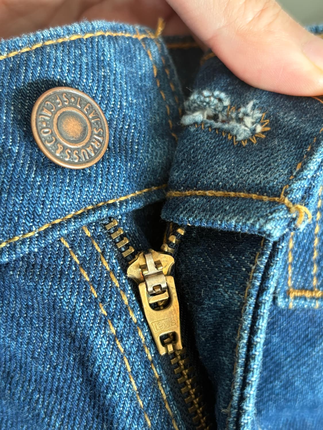 빈티지 리바이스 오렌지탭 517 진청 상품이미지4